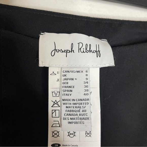 Joseph Ribkoff Black Flared Crop Leg Dress Pant Size 6 - Picture 9 of 10